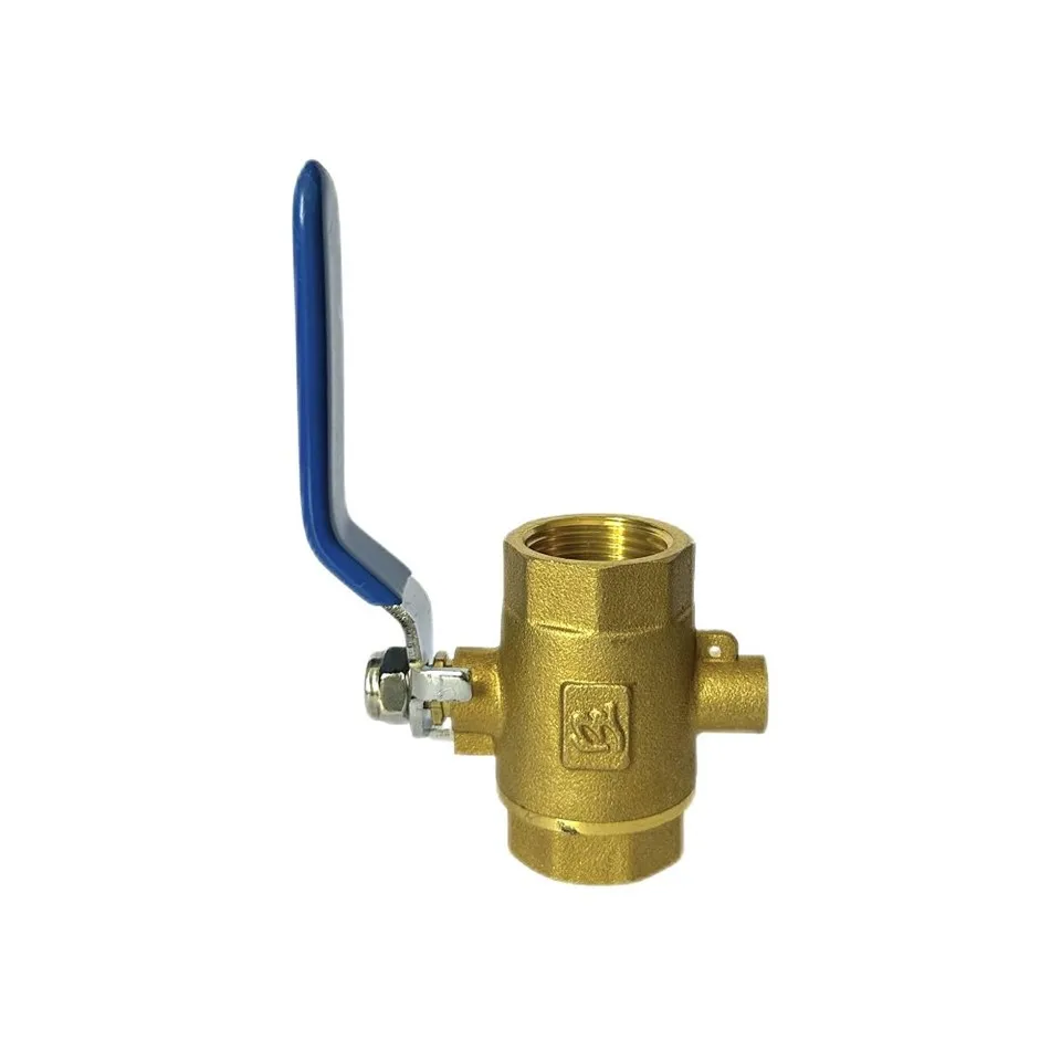 201 Type Brass Temperature-measuring Ball Valve
